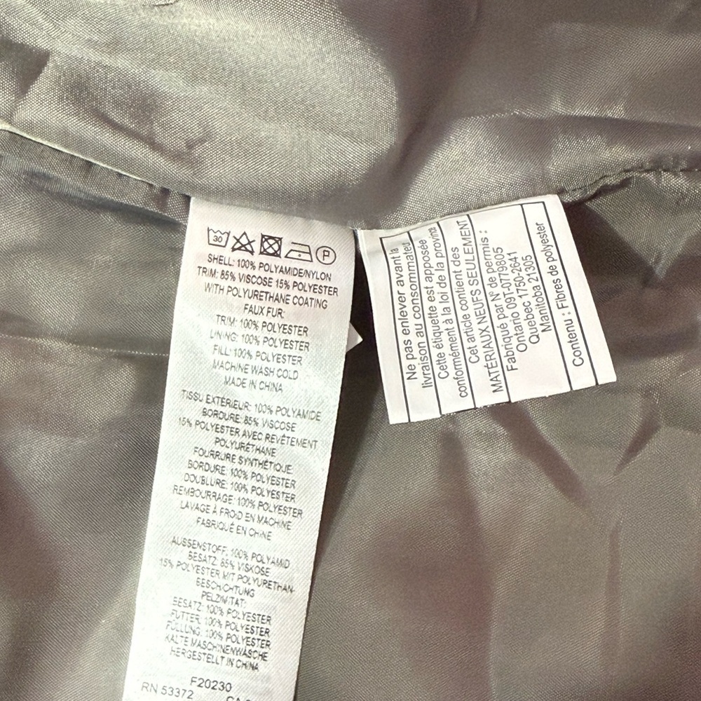 French Connection Women's Light Gray Puffer Coat size S - Picture 6 of 9